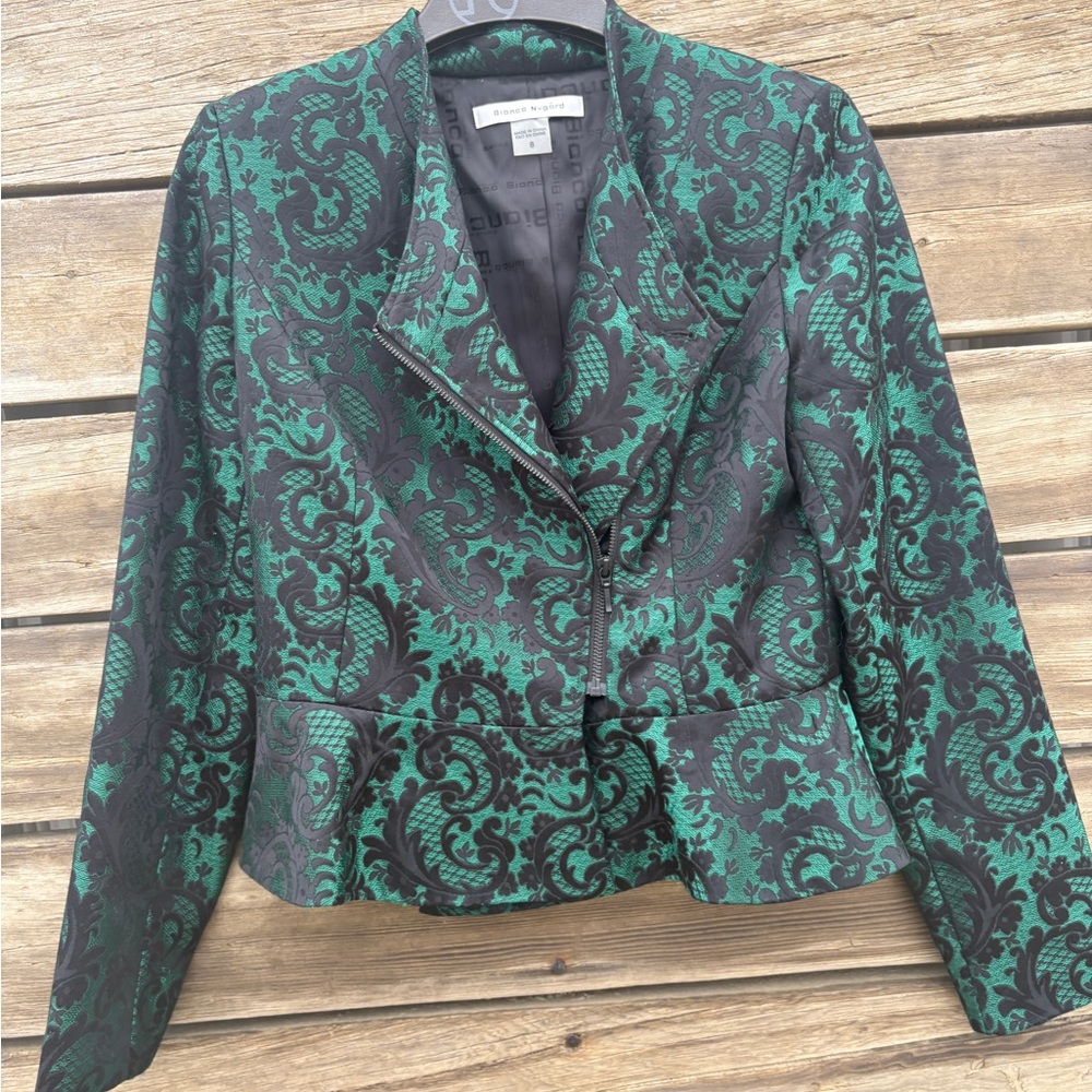 Bianca Nygård Brocade Jacket Sz 8 - Picture 7 of 13